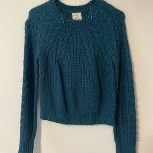 Teal blue sweater
